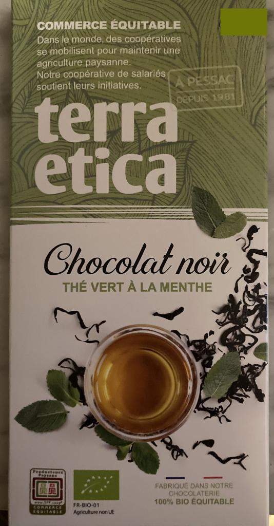 Chocolat noir Thé vert menthe Pérou-Haïti PPR
