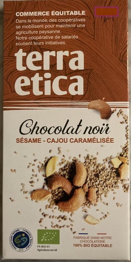 Chocolat noir Sésame-Cajou caramélisé PPR